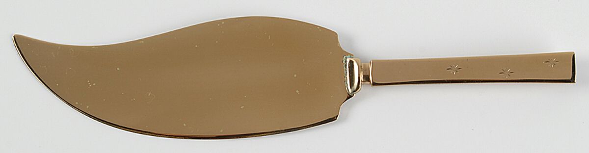 Tropical Star (Dirigold) Goldware Pie and Cake Server, Solid Piece by Dirilyte-Dirigold-1