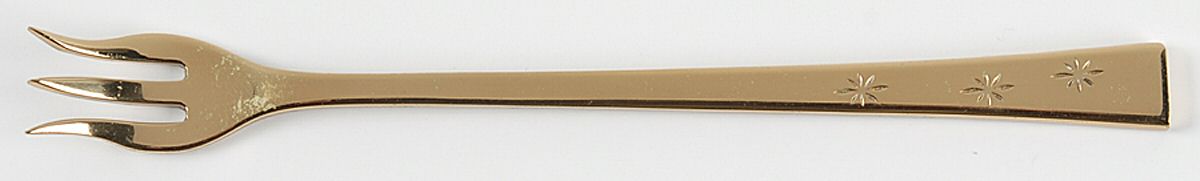 Tropical Star (Dirigold) Goldware Cocktail/Seafood Fork by Dirilyte-Dirigold-1