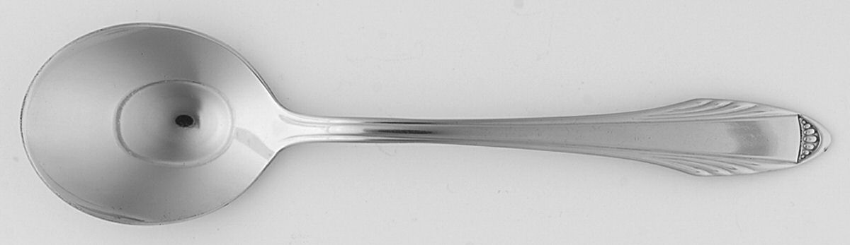 DSC2 (STAINLESS) Round Bowl Soup Spoon (Cream Soup) by Diamond Silver Co-1