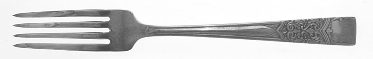 Inauguration (Silverplate, Scrolls, 1948) Fork by Diamond Silver Co-1