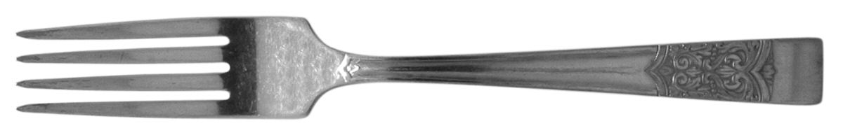Inauguration (Silverplate, Scrolls, 1948) Fork by Diamond Silver Co-1