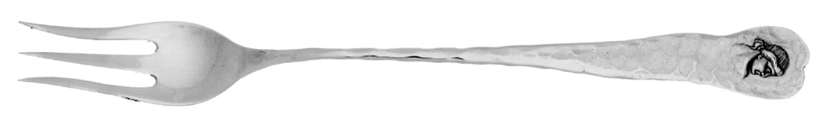 Medallion (Sterling, 1885) Oyster Fork by Duhme Co-1