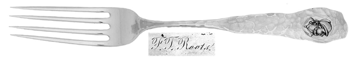 Medallion (Sterling, 1885) Fork by Duhme Co-1