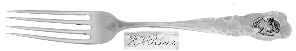 Medallion (Sterling, 1885) Fork by Duhme Co-1