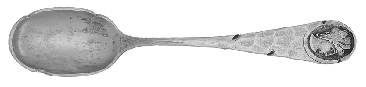 Medallion (Sterling, 1885) Egg Spoon by Duhme Co-1
