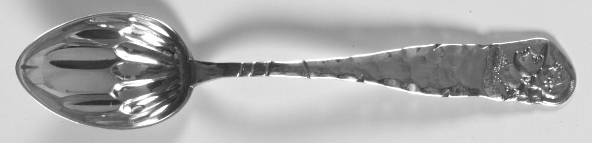 Medallion (Sterling, 1885) Demitasse Spoon by Duhme Co-1