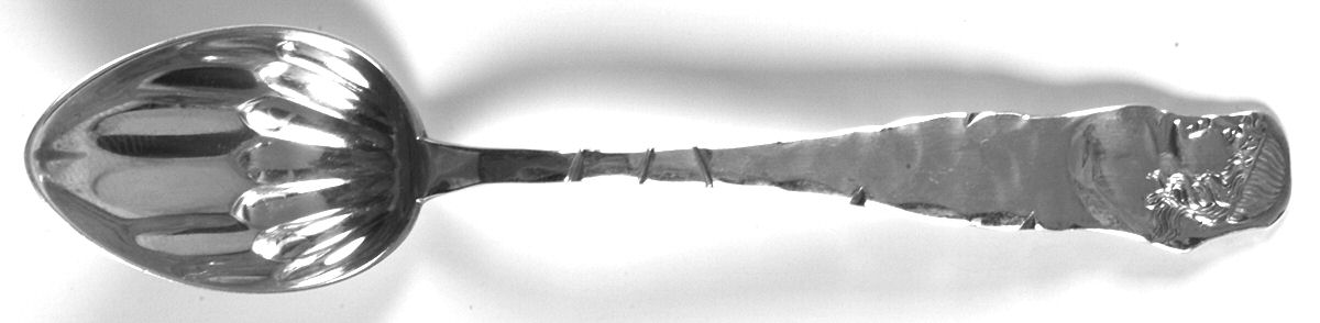Medallion (Sterling, 1885) Demitasse Spoon by Duhme Co-1