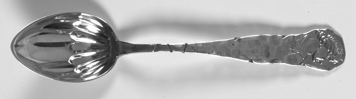 Medallion (Sterling, 1885) Demitasse Spoon by Duhme Co-1