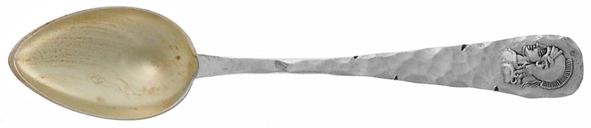 Medallion (Sterling, 1885) Demitasse Spoon by Duhme Co-1
