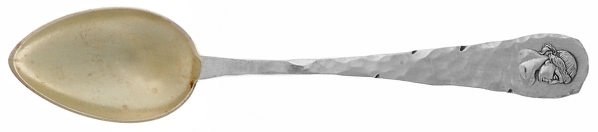 Medallion (Sterling, 1885) Demitasse Spoon by Duhme Co-1