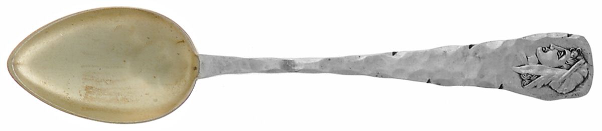 Medallion (Sterling, 1885) Demitasse Spoon by Duhme Co-1