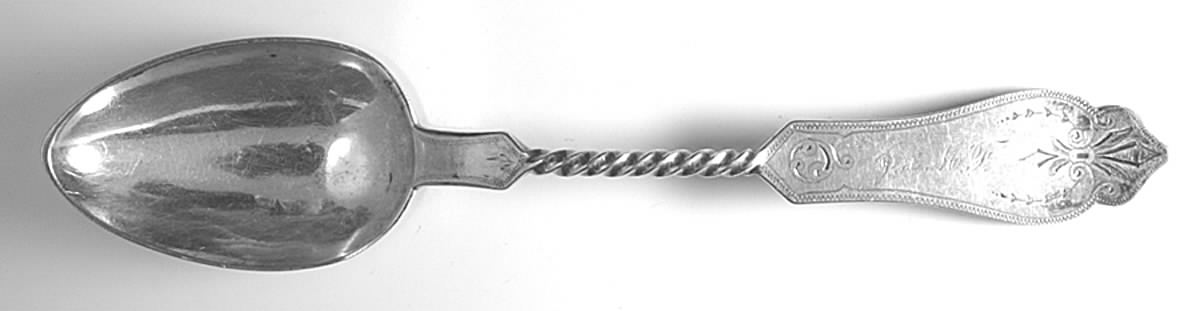 No 1 (Sterling, 1869) Tablespoon (Serving Spoon) by Duhme Co-1