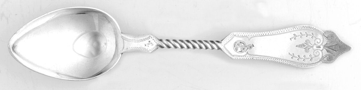 No 1 (Sterling, 1869) Five O'Clock Teaspoon by Duhme Co-1