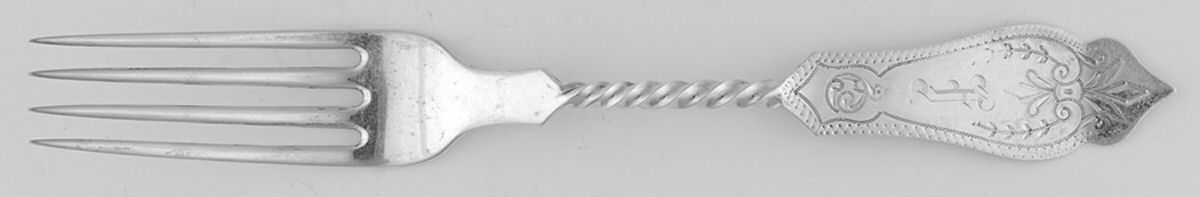 No 1 (Sterling, 1869) Individual Salad Fork by Duhme Co-1
