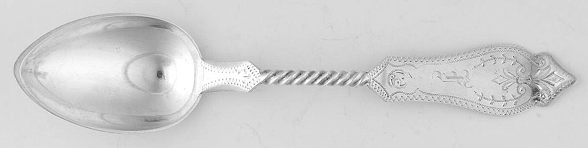 No 1 (Sterling, 1869) Teaspoon by Duhme Co-1