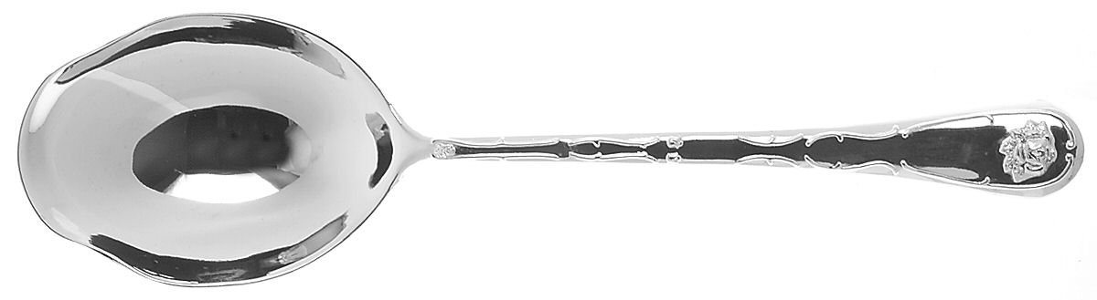 DVO1 (SILVERPLATE) Solid Smooth Casserole Spoon by Davco-1