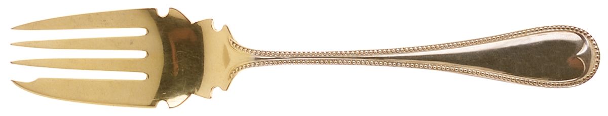 Bead (Sterling, 1893) Individual Solid Fish Fork by Durgin-1