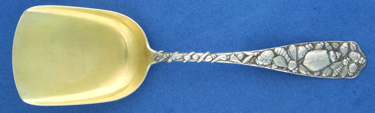 Bug (Sterling, 1885) Solid Berry Serving Scoop by Durgin-1