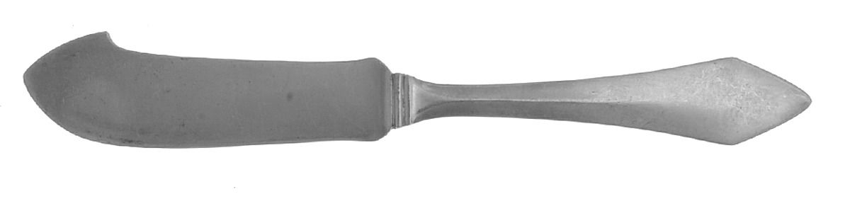 Chatham (Sterling, 1915) Large Flat Handle Butter Spreader by Durgin-1