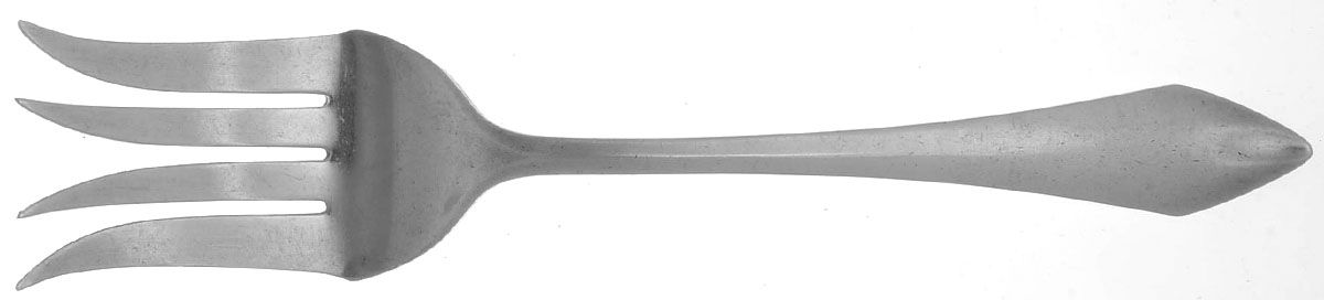 Chatham (Sterling, 1915) Solid Salad Serving Fork by Durgin-1