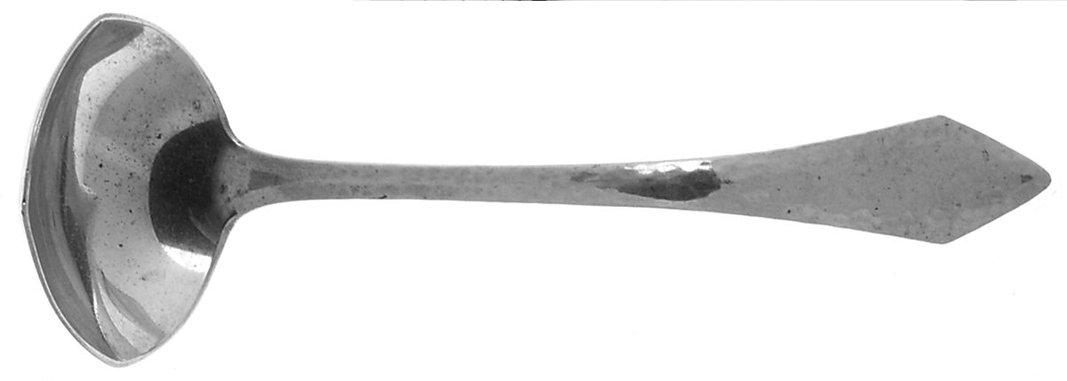 Chatham-Hammered (Sterling, 1915) Solid Piece Cream Ladle by Durgin-1