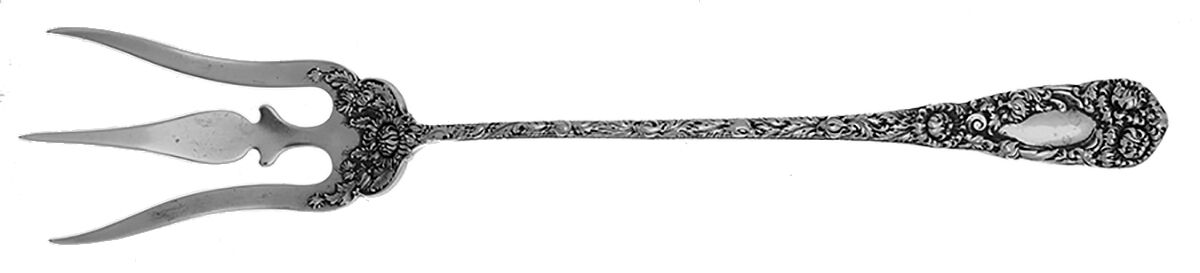 Chrysanthemum (Sterling, 1893) Large Lettuce Serving Fork by Durgin-1
