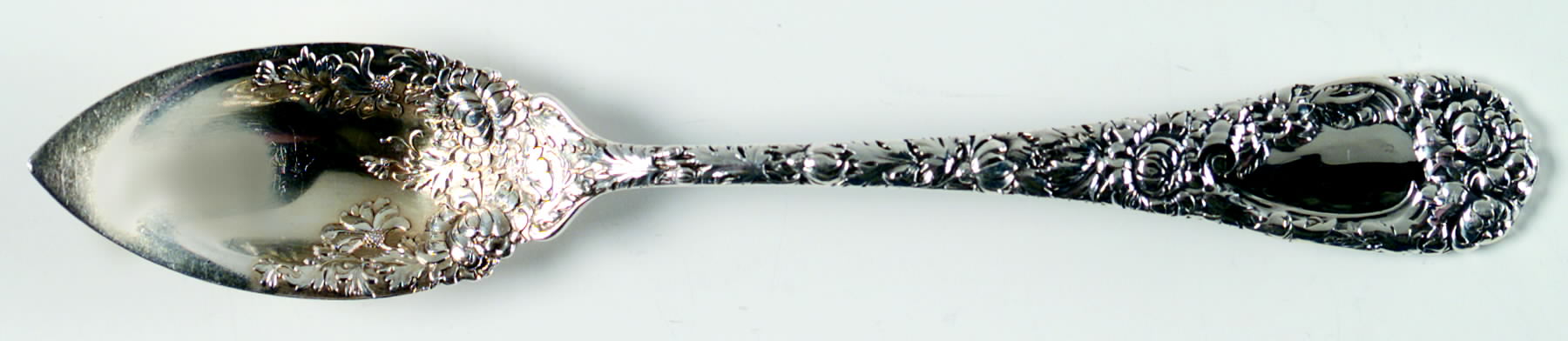 Chrysanthemum (Sterling, 1893) Fruit/Orange Spoon by Durgin-1