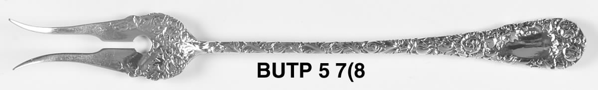 Chrysanthemum (Sterling, 1893) Two-Tine Butter Pick by Durgin-1