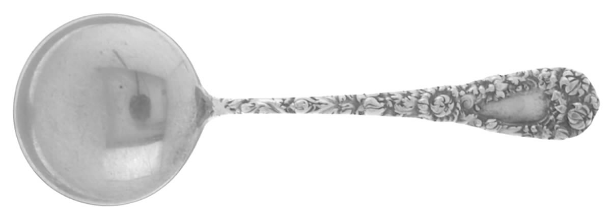 Chrysanthemum (Sterling, 1893) Large Sherbet Spoon by Durgin-1