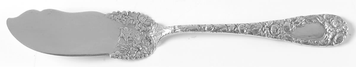Chrysanthemum (Sterling, 1893) Solid Pickle Serving Knife by Durgin-1