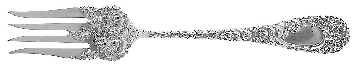 Chrysanthemum (Sterling, 1893) Large Individual Solid Fish/Salad Fork by Durgin-1