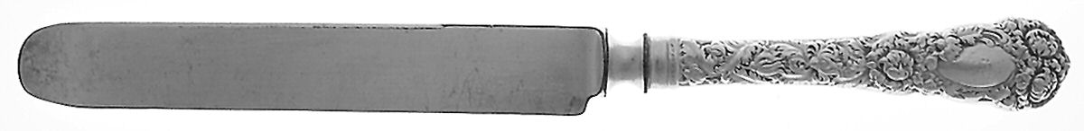 Chrysanthemum (Sterling, 1893) Old French Hollow Knife with Bolster by Durgin-1