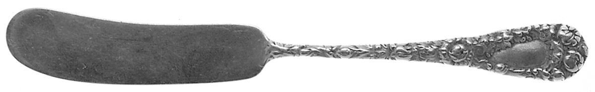 Chrysanthemum (Sterling, 1893) Flat Handle Butter Spreader by Durgin-1