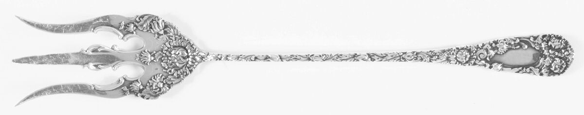 Chrysanthemum (Sterling, 1893) Small Lettuce Serving Fork by Durgin-1