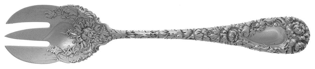 Chrysanthemum (Sterling, 1893) Ice Cream Fork by Durgin-1