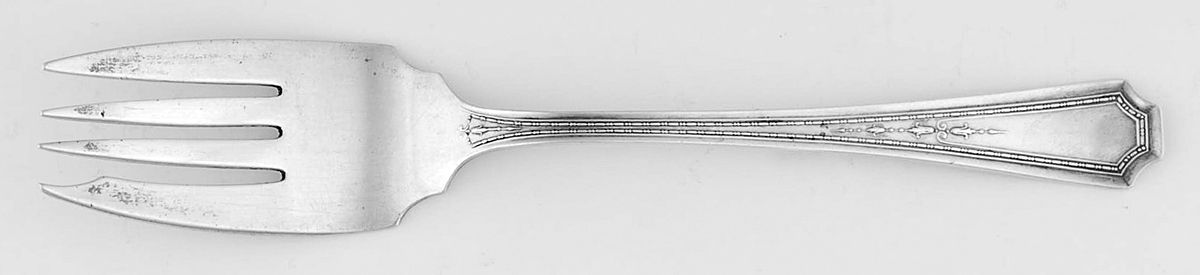 Colfax (Sterling, 1922) Large Individual Solid Fish/Salad Fork by Durgin-1