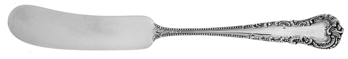 Cromwell (Sterling, 1893) Flat Handle Butter Spreader by Durgin-1