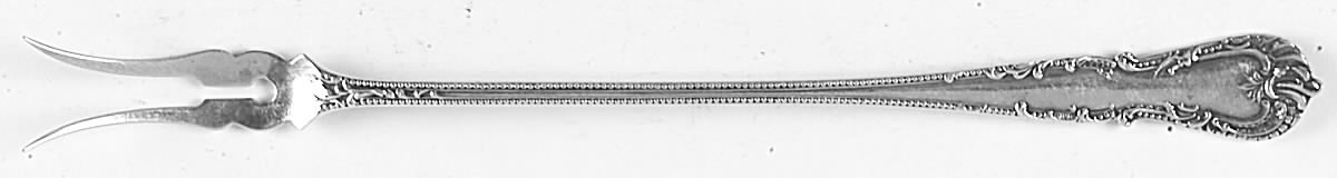 Cromwell (Sterling, 1893) Long Handle Oyster Fork by Durgin-1