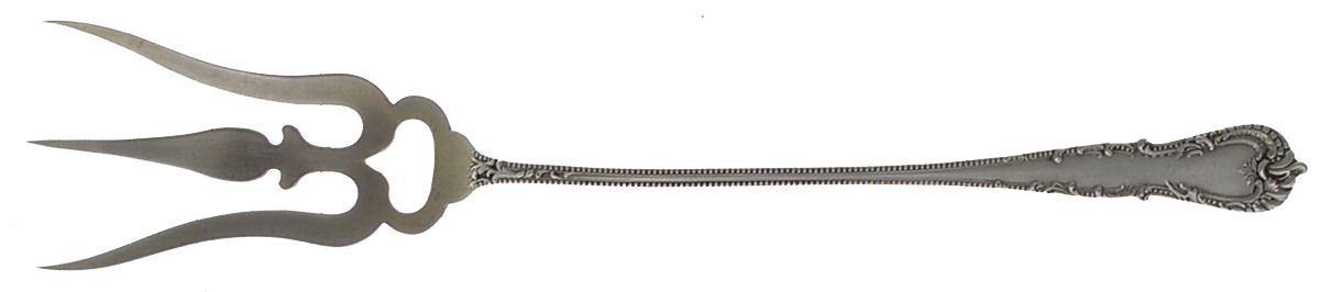 Cromwell (Sterling, 1893) Large Lettuce Serving Fork by Durgin-1
