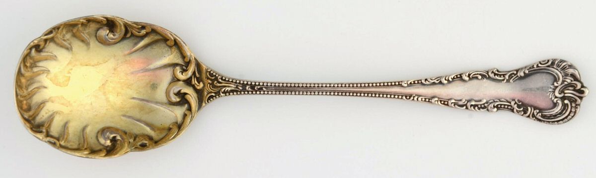 Cromwell (Sterling, 1893) Sugar Shell Spoon by Durgin-1