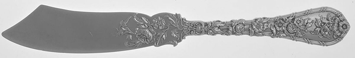 Dauphin (Sterling, 1897, No Monograms) Individual Solid Fish Knife by Durgin-1