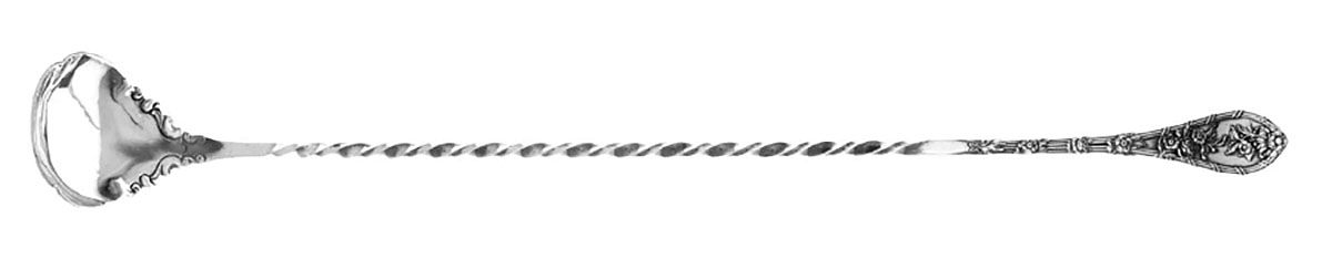 Dauphin (Sterling, 1897, No Monograms) Large Solid Claret Spoon with Twisted Handle by Durgin-1