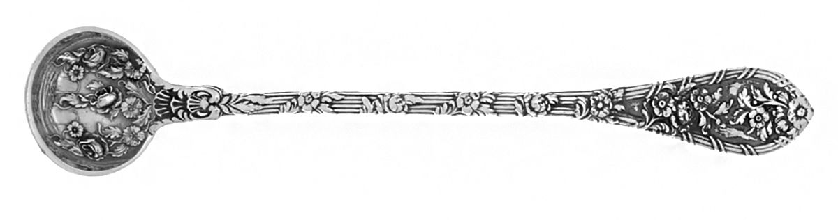 Dauphin (Sterling, 1897, No Monograms) Mustard Spoon by Durgin-1