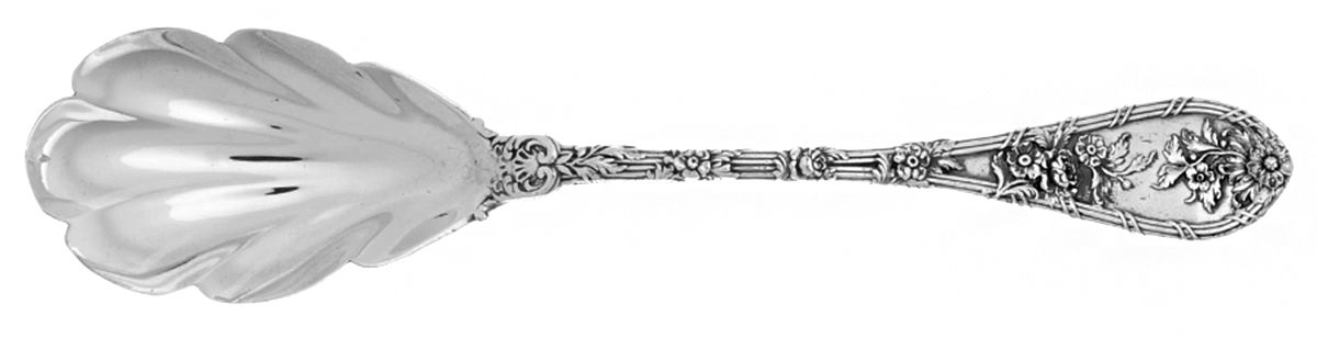 Dauphin (Sterling, 1897, No Monograms) Preserve Spoon by Durgin-1