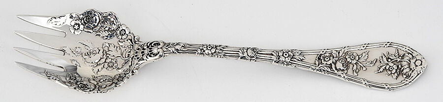 Dauphin (Sterling, 1897, No Monograms) Large Individual Terrapin Fork by Durgin-1