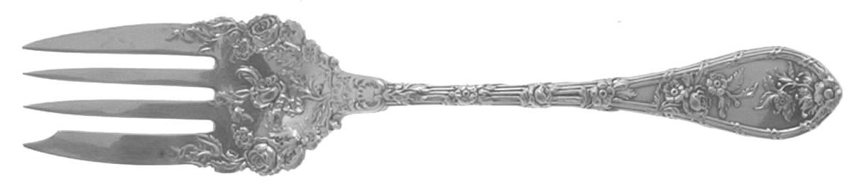 Dauphin (Sterling, 1897, No Monograms) Individual Salad Fork by Durgin-1