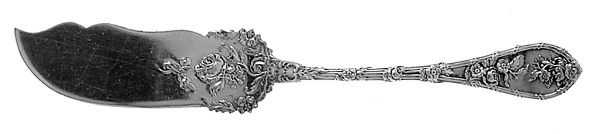 Dauphin (Sterling, 1897, No Monograms) Flat Handle Master Butter Knife by Durgin-1