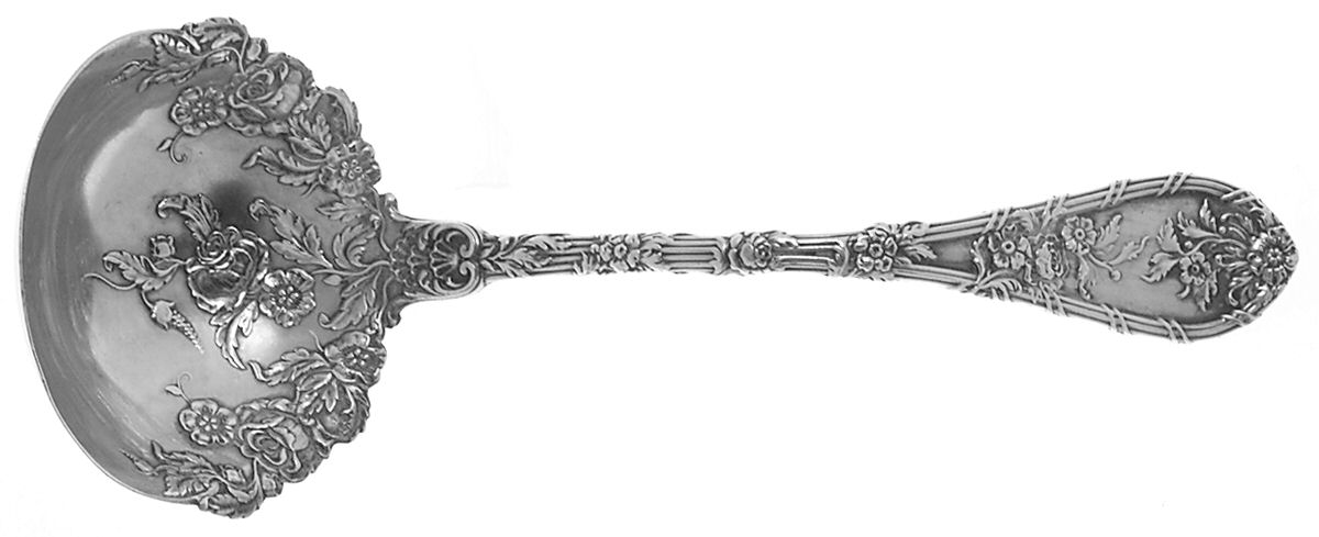 Dauphin (Sterling, 1897, No Monograms) Solid Gravy Ladle by Durgin-1