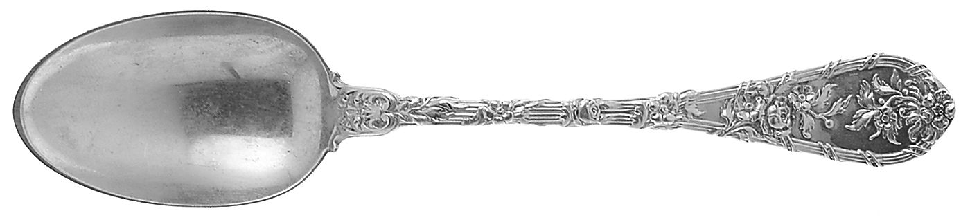 Dauphin (Sterling, 1897, No Monograms) Dessert/Oval Soup Spoon by Durgin-1
