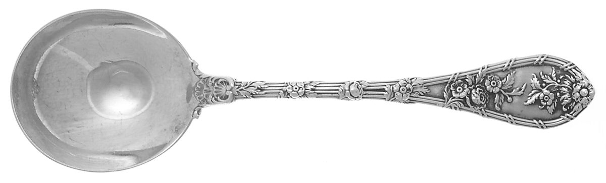 Dauphin (Sterling, 1897, No Monograms) Round Bowl Soup Spoon (Bouillon) by Durgin-1